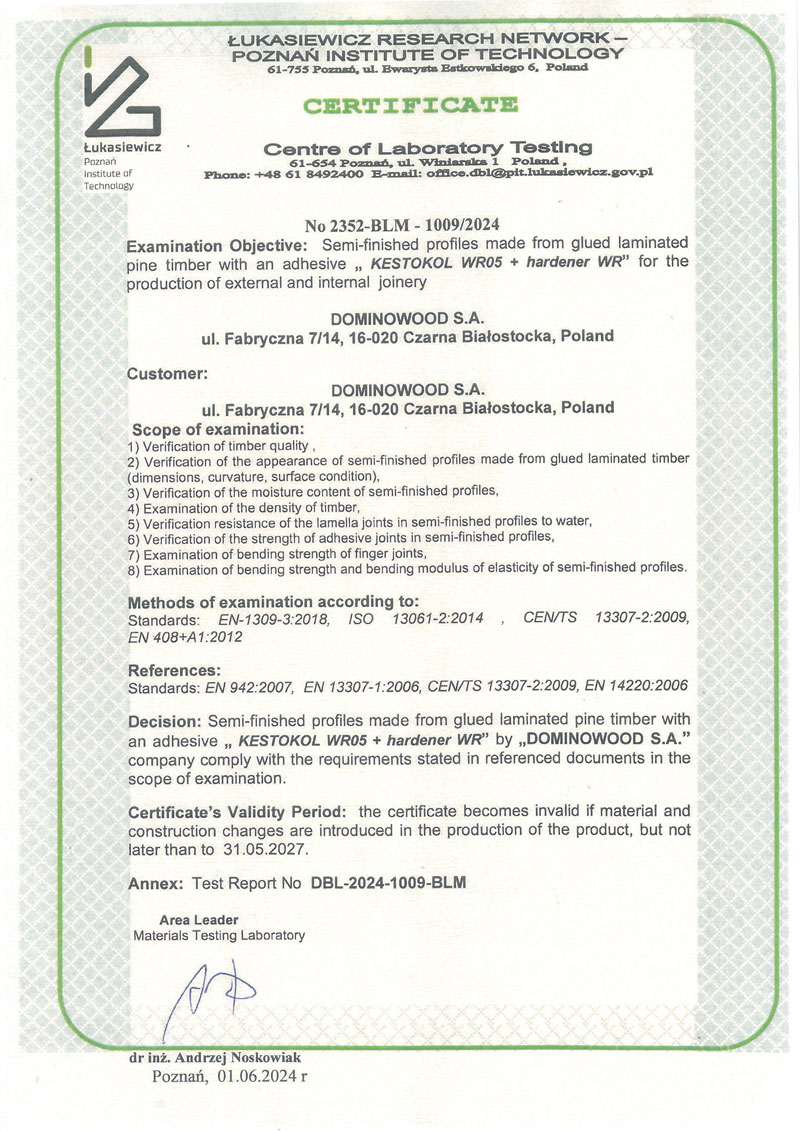 Certificate ITD
